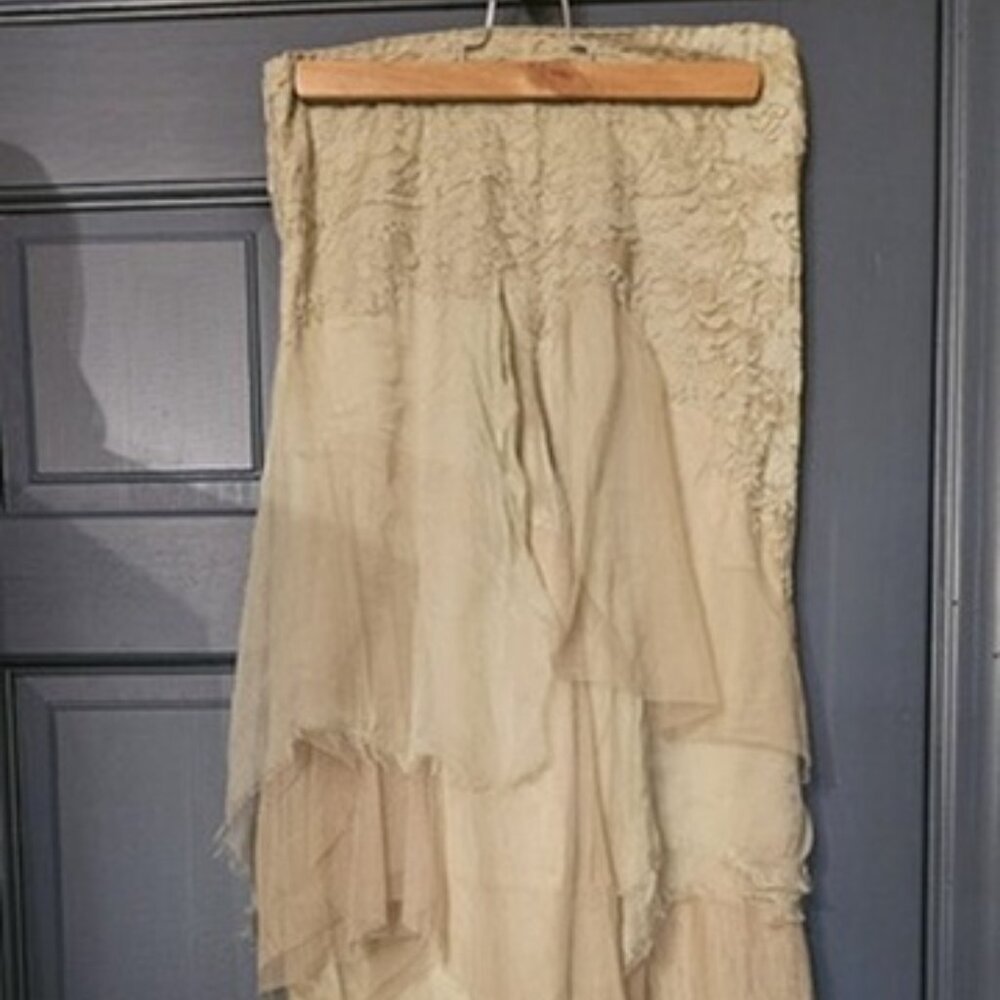 Free People x Nigel Preston Lace Silk Maxi Dress – S – MSRP $248